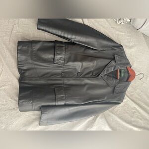 DANIER LEATHER Black Leather Jacket (Vintage)